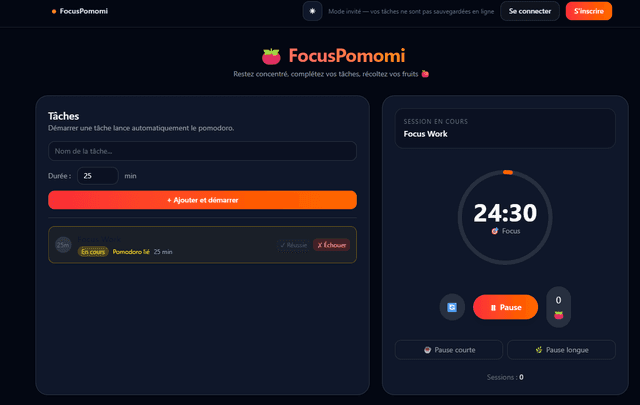 Aperçu FocusPomomi